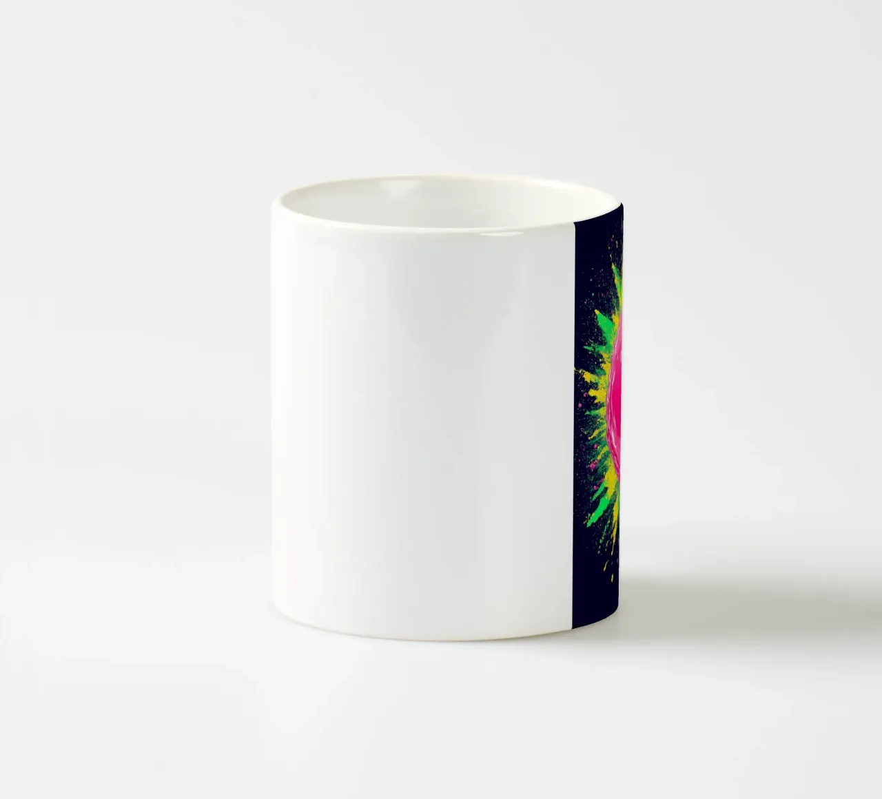 Rosa Bubble Pop - Pop Art tazza in ceramica da ColorCrash Gallery