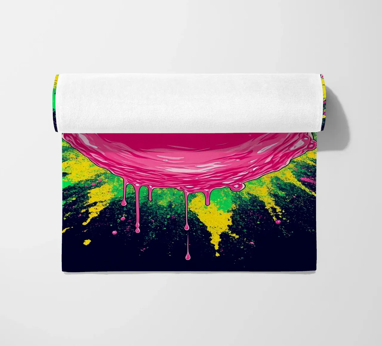 Rosa Bubble Pop - Pop Art telo mare da ColorCrash Gallery
