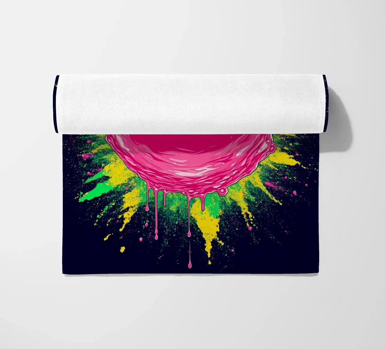 Rosa Bubble Pop - Pop Art telo mare da ColorCrash Gallery