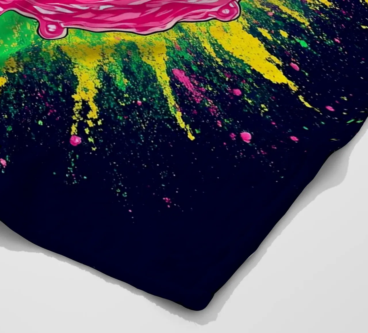 Rosa Bubble Pop - Pop Art coperta in pile da ColorCrash Gallery