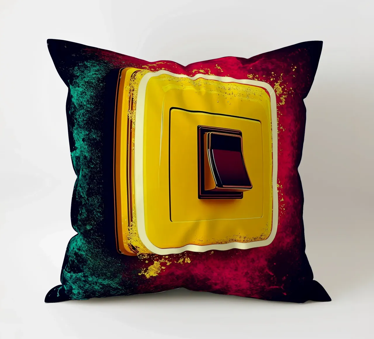 Interruttore della luce - Pop Art cuscino da ColorCrash Gallery