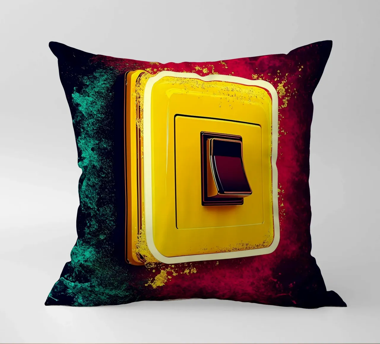 Interruttore della luce - Pop Art cuscino da ColorCrash Gallery