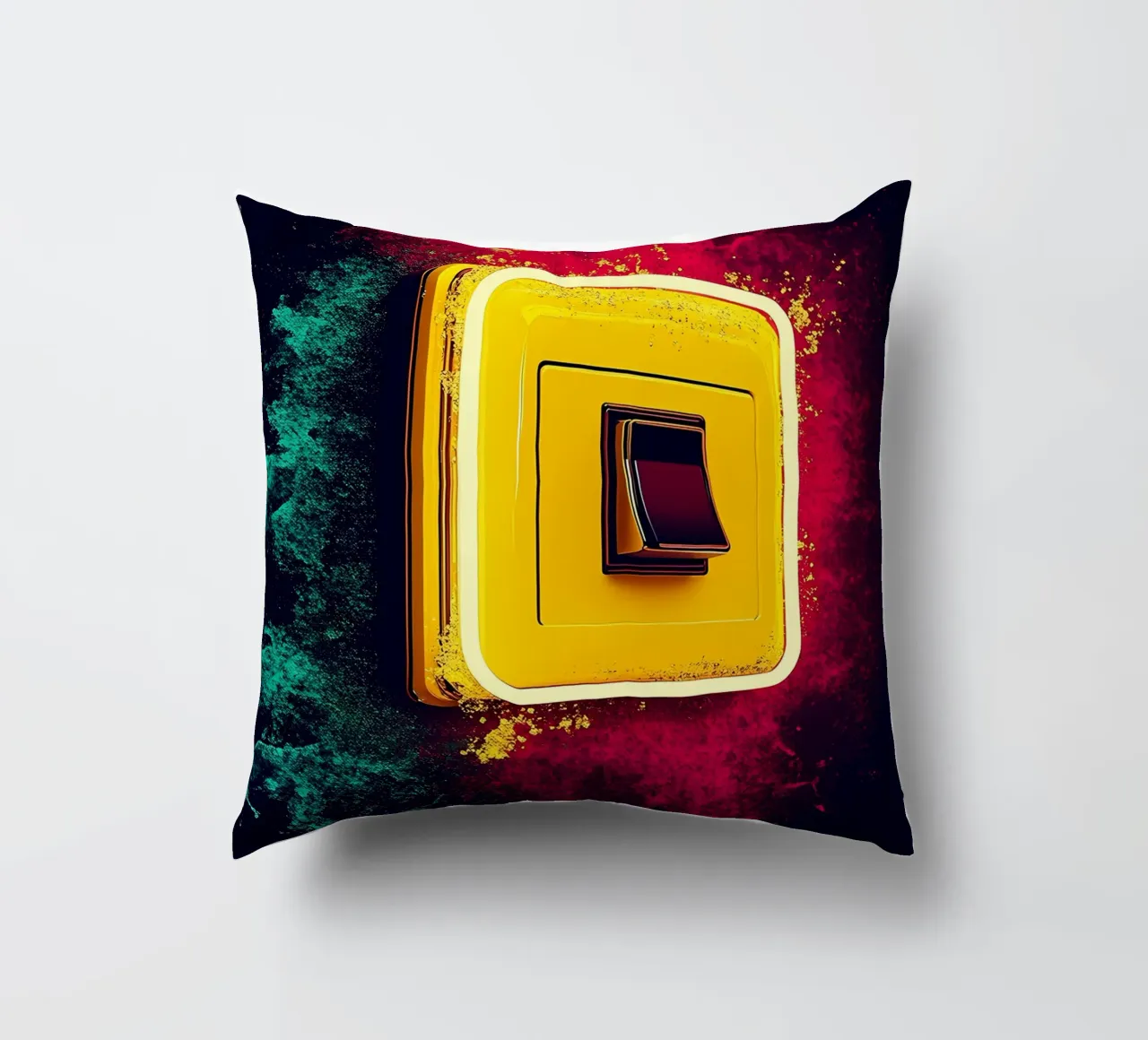 Interruttore della luce - Pop Art cuscino da ColorCrash Gallery