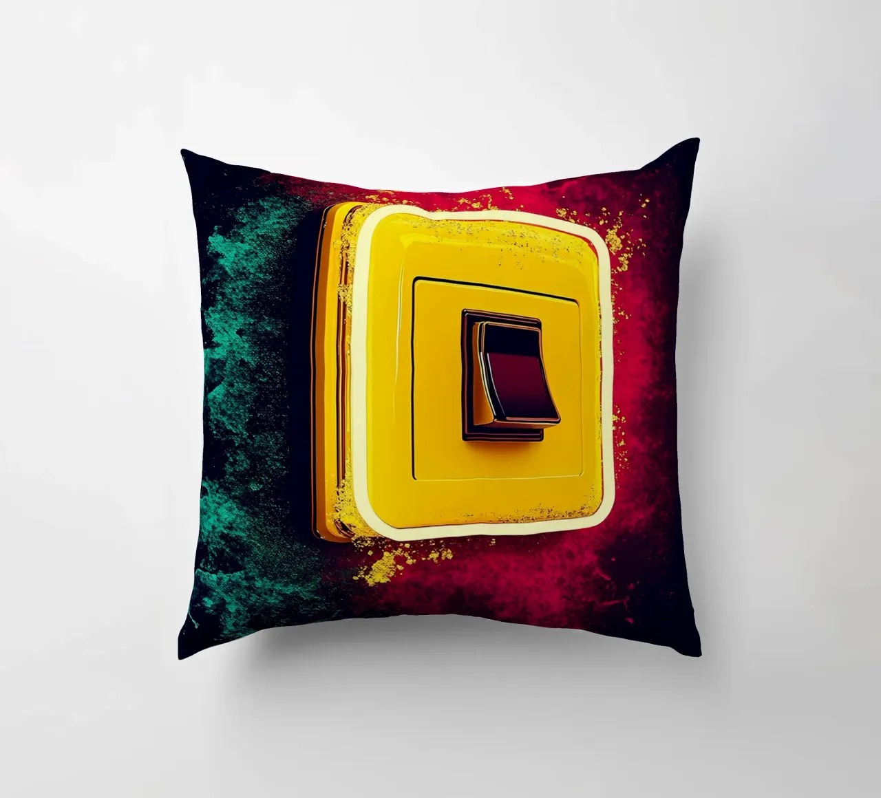 Interruttore della luce - Pop Art cuscino da ColorCrash Gallery