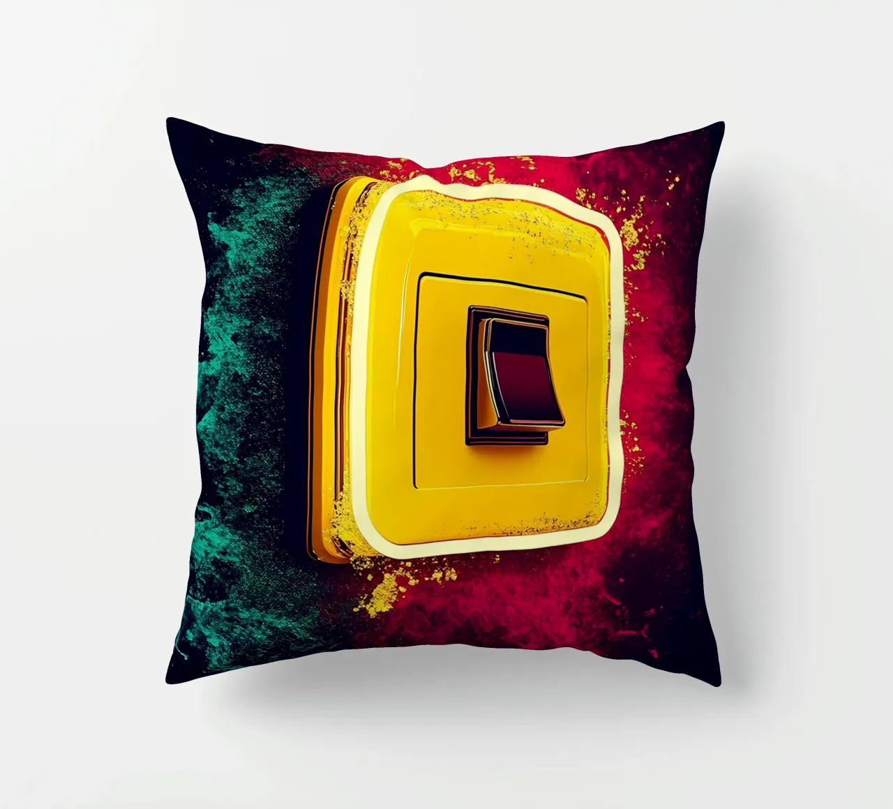 Interruttore della luce - Pop Art cuscino da ColorCrash Gallery