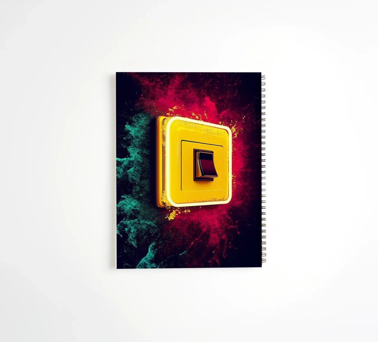 Light Switch - Pop Art spiral notebook by ColorCrash Gallery