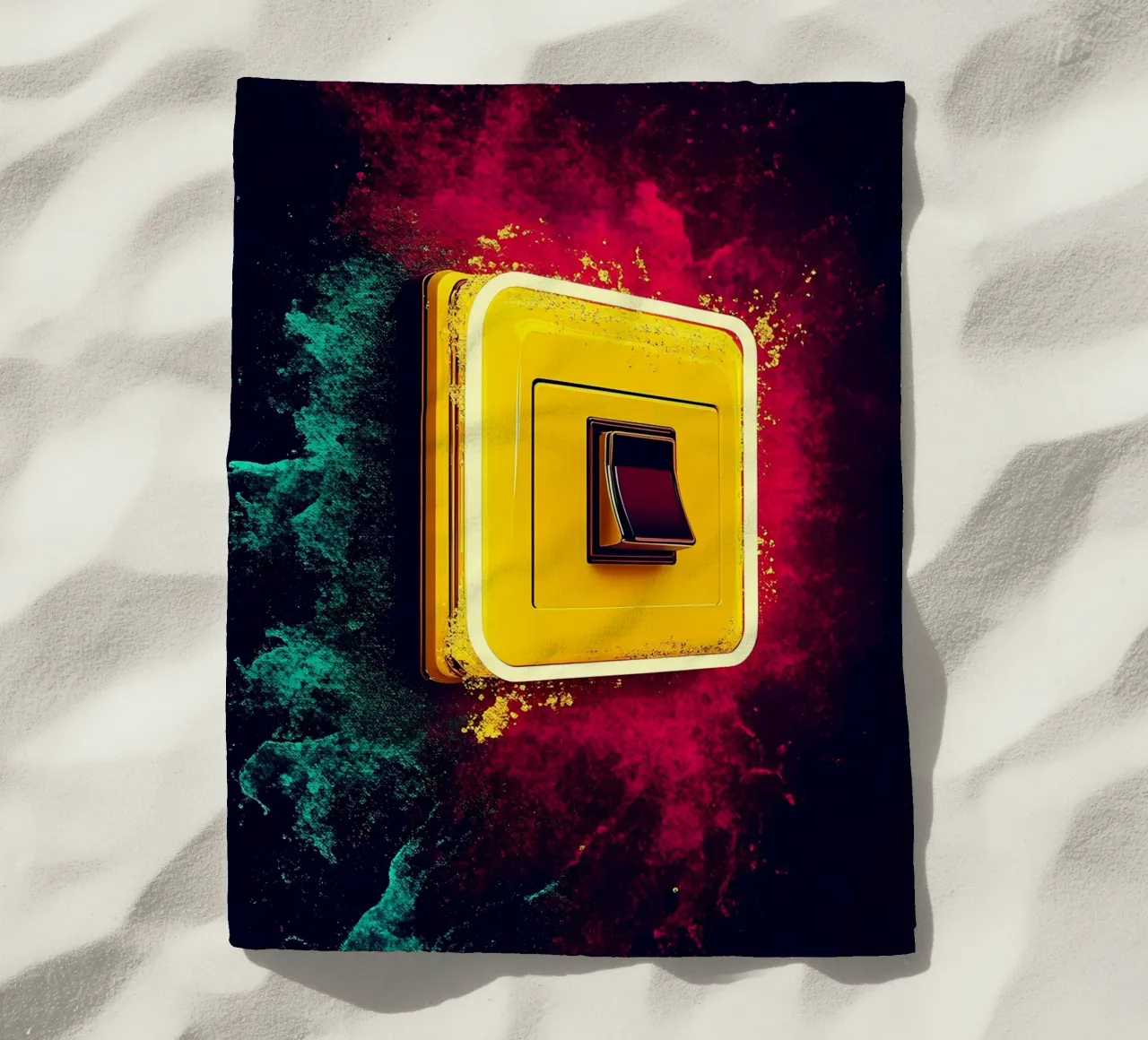 Interruttore della luce - Pop Art telo mare da ColorCrash Gallery