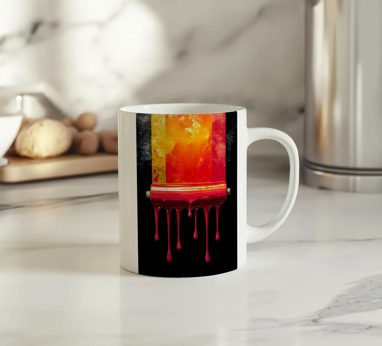 Rullo di vernice - Pop Art tazza in ceramica da ColorCrash Gallery