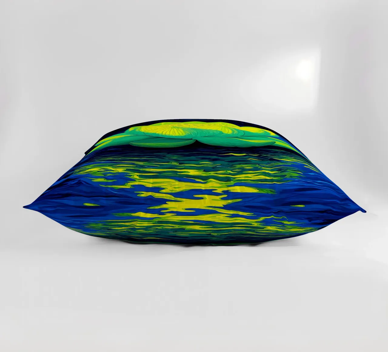 Lotus On Water - Pop Art decorative cushion by ColorCrash Gallery