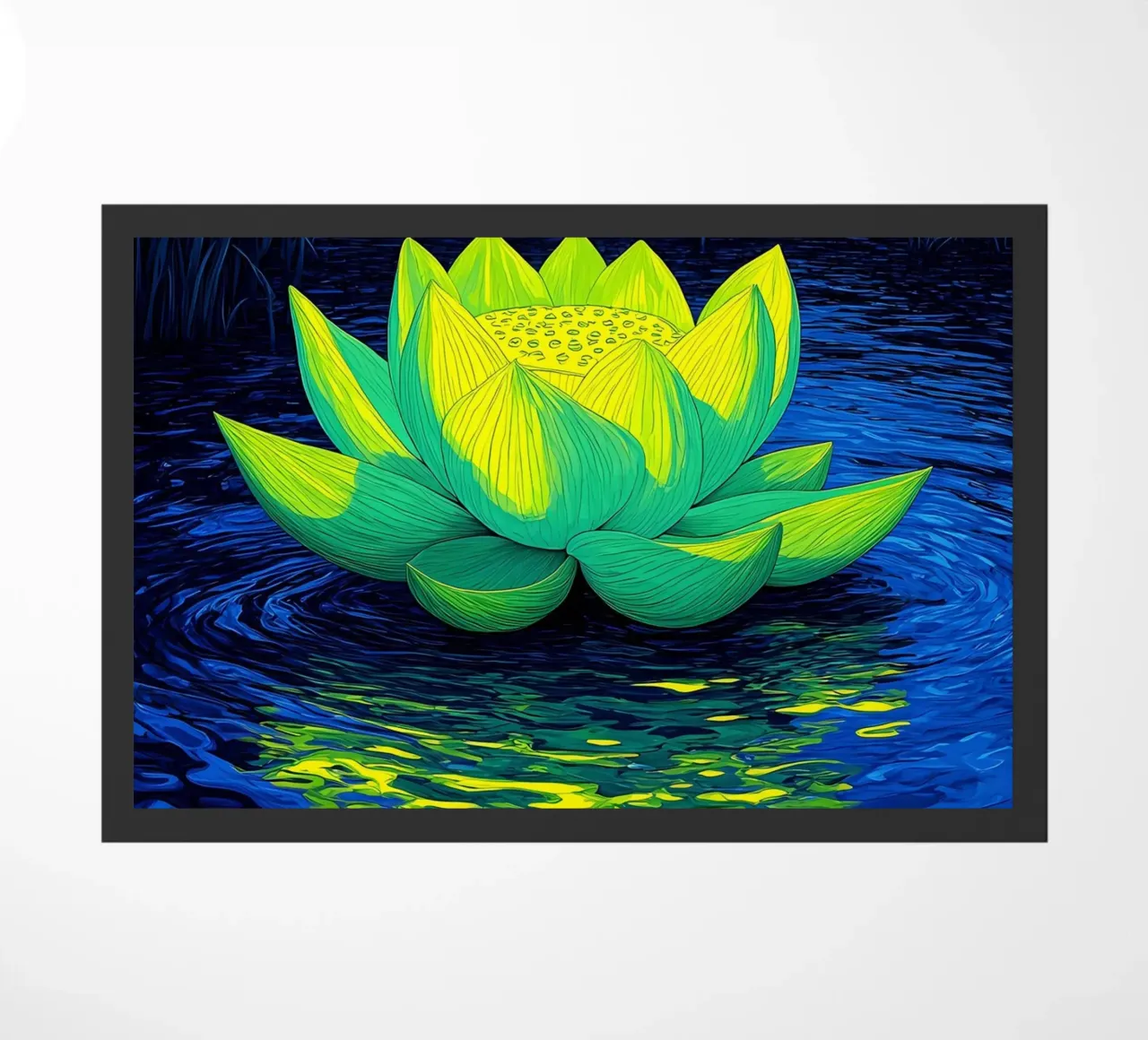 Loto sull'acqua - Pop Art zerbino da ColorCrash Gallery