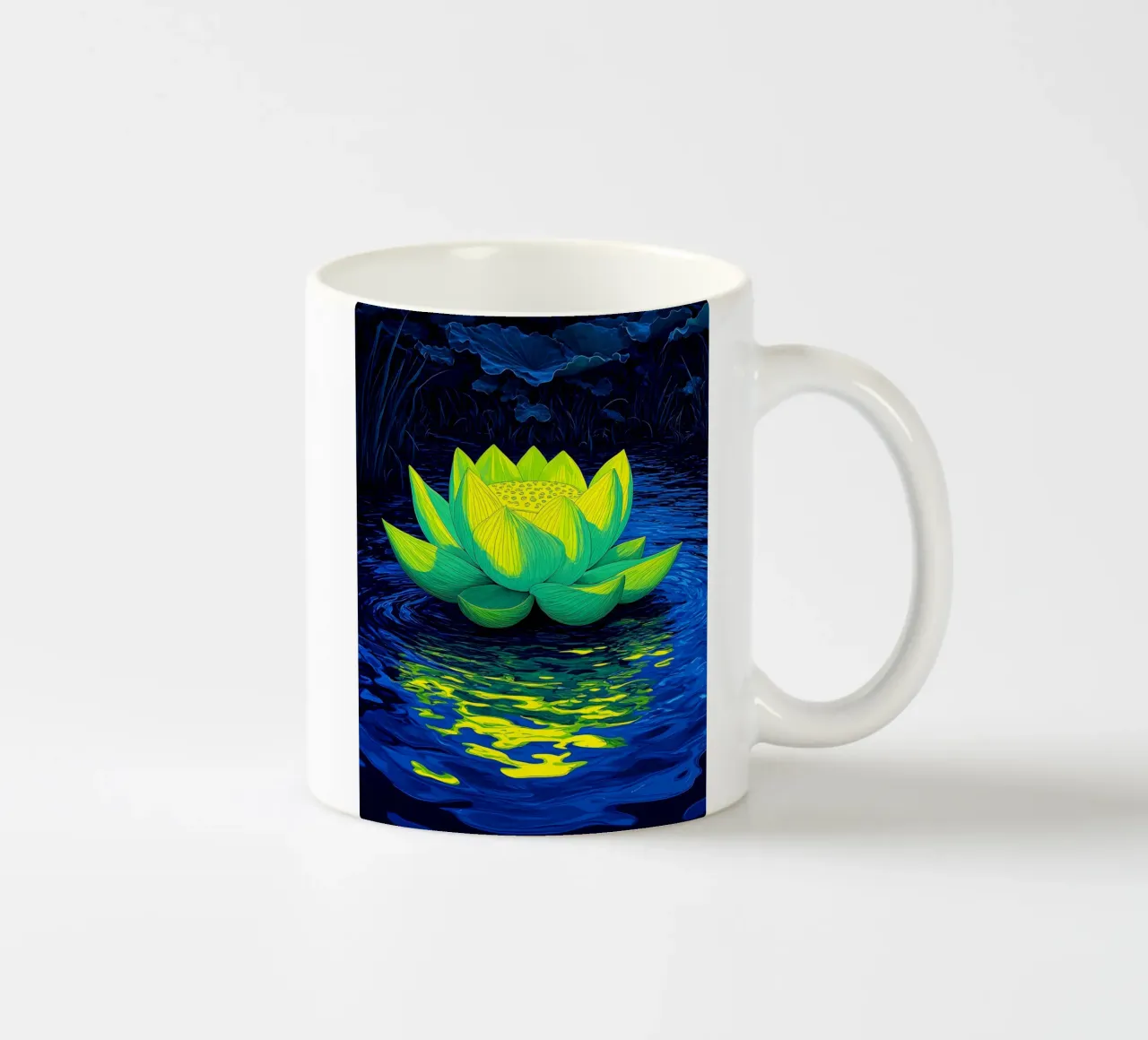 Loto sull'acqua - Pop Art tazza in ceramica da ColorCrash Gallery