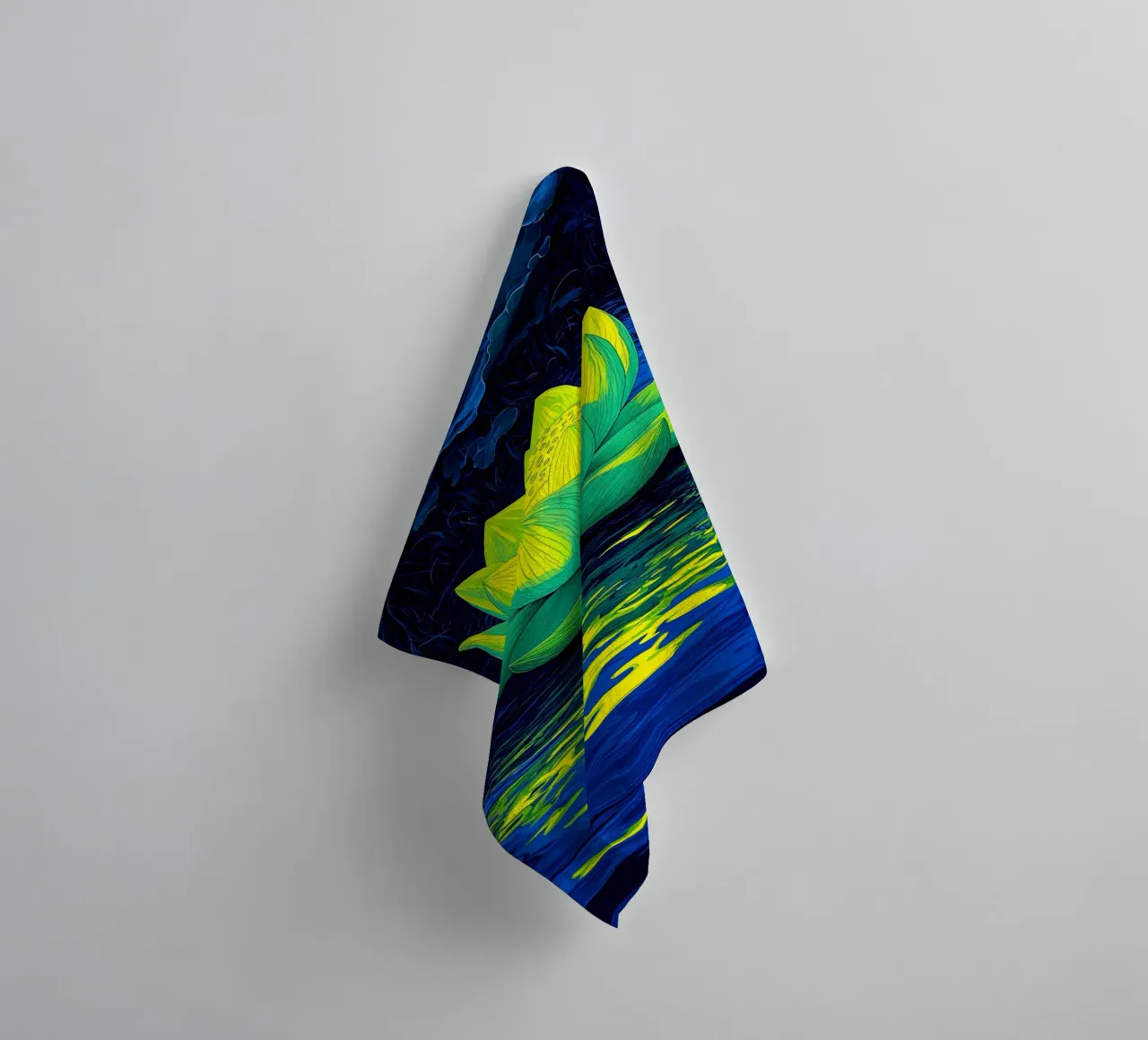 Loto sull'acqua - Pop Art asciugamano da bagno da ColorCrash Gallery