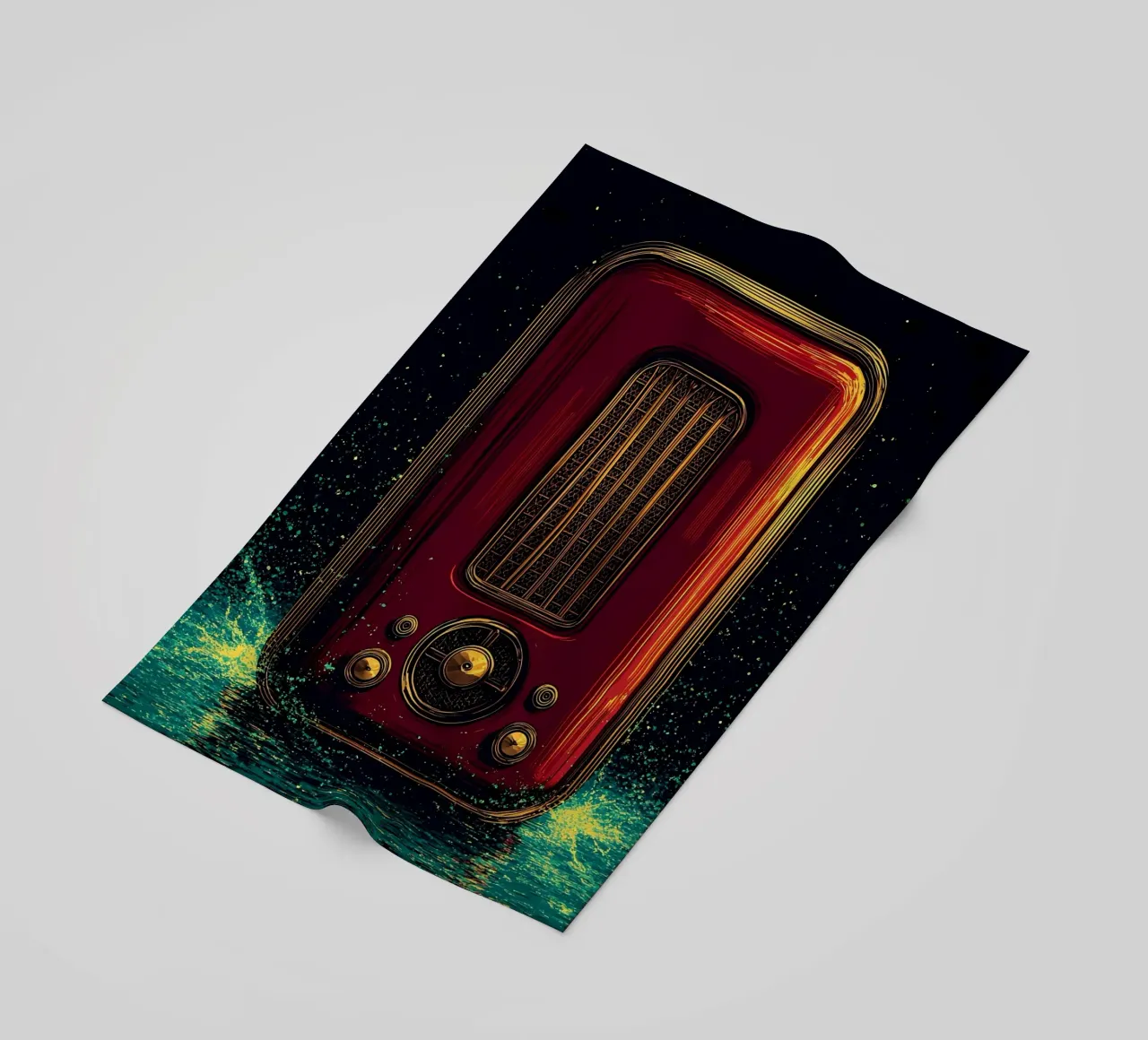 Radio d'epoca - Pop Art telo mare da ColorCrash Gallery