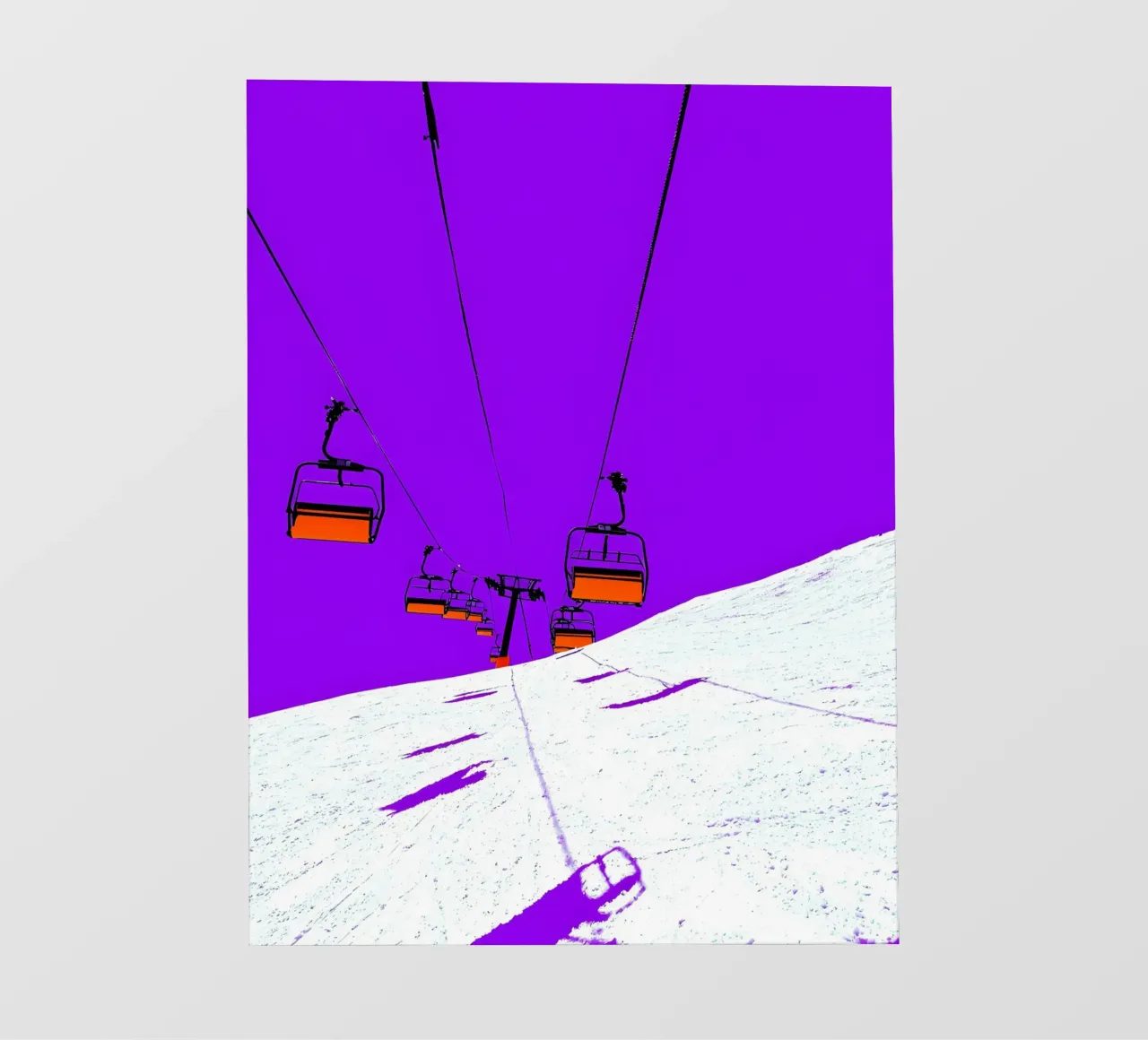 Impianti di risalita - Pop Art telo in pvc da ColorCrash Gallery