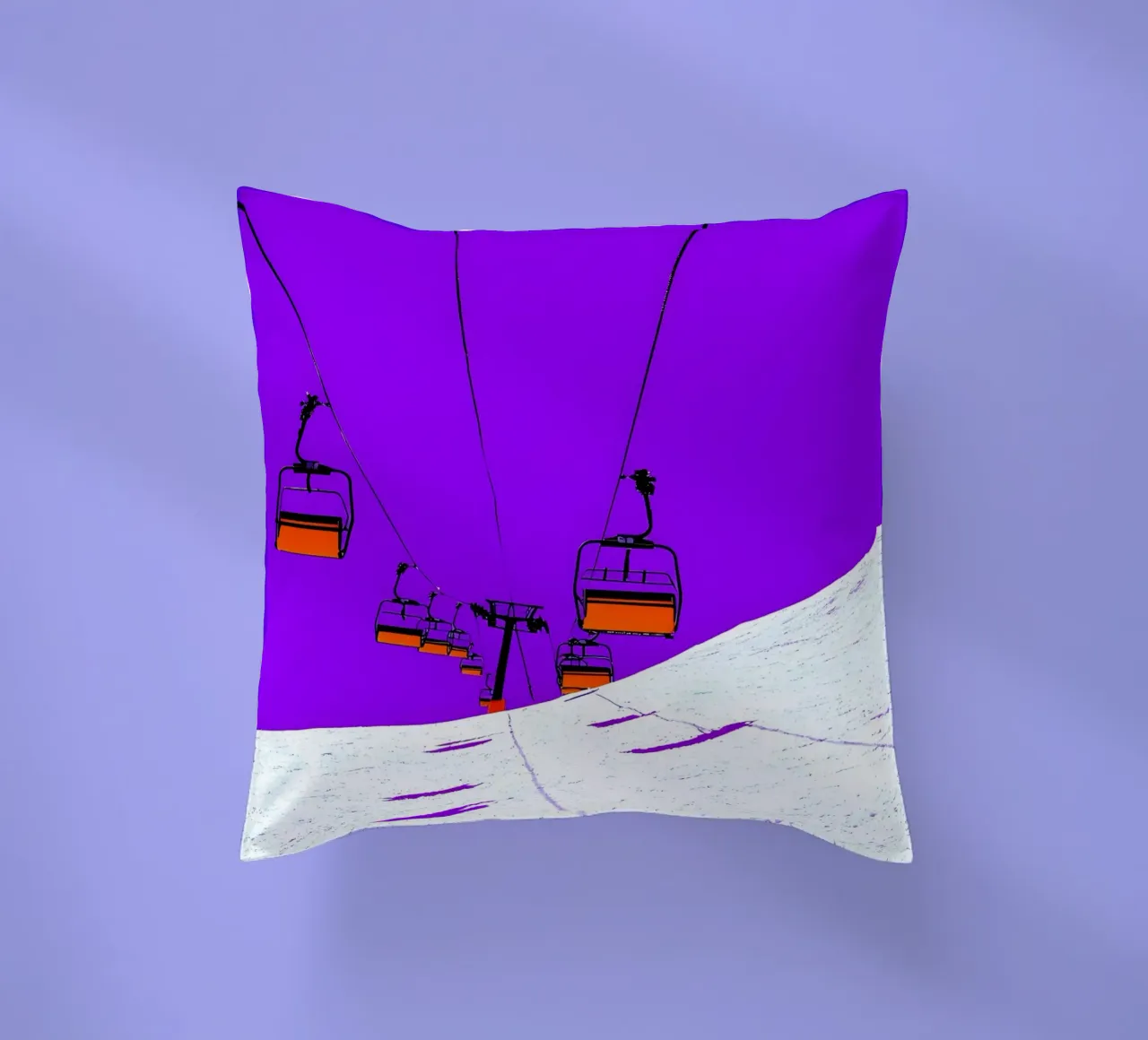 Impianti di risalita - Pop Art cuscino da ColorCrash Gallery