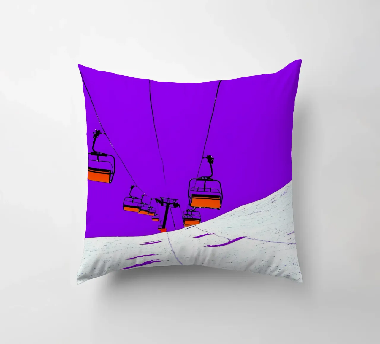 Impianti di risalita - Pop Art cuscino da ColorCrash Gallery