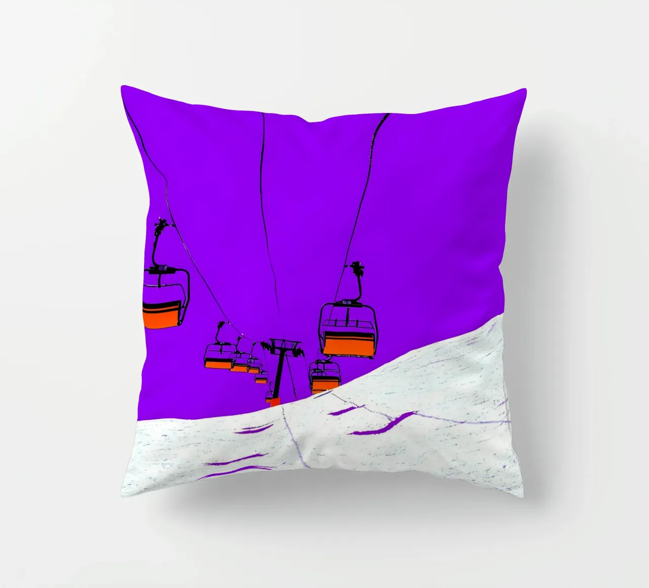 Impianti di risalita - Pop Art cuscino da ColorCrash Gallery