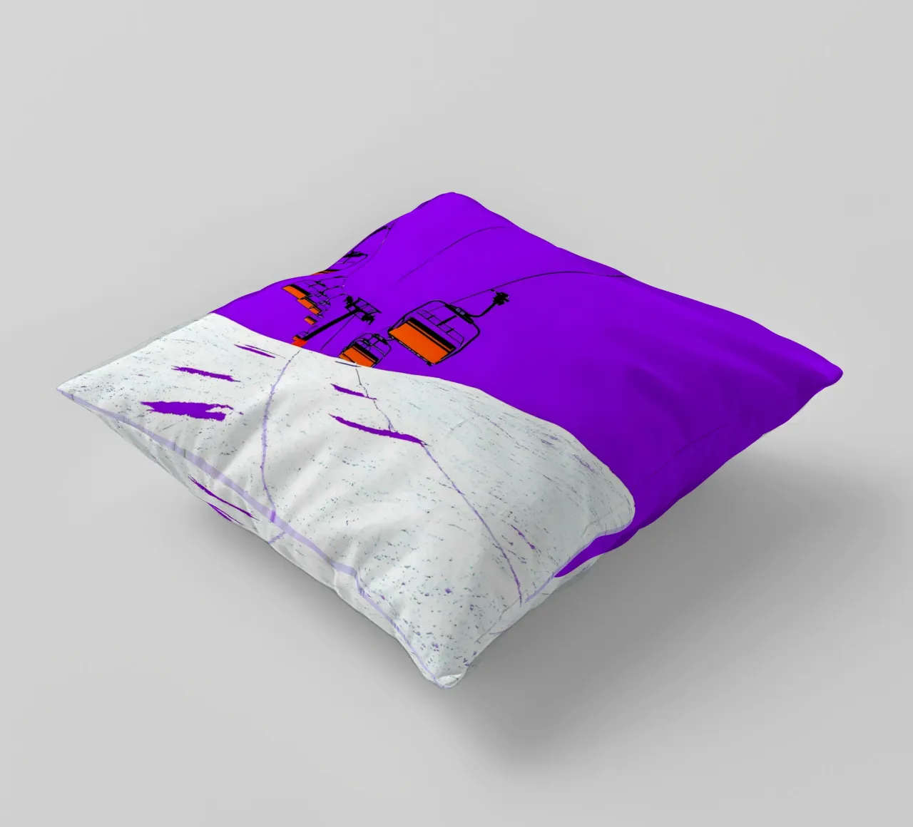 Impianti di risalita - Pop Art cuscino da ColorCrash Gallery