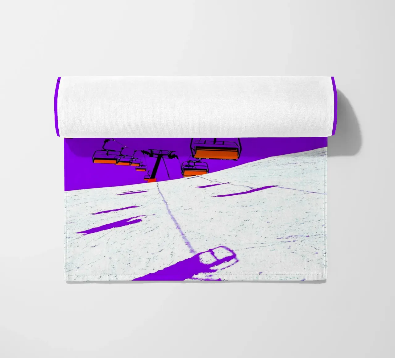 Impianti di risalita - Pop Art telo mare da ColorCrash Gallery