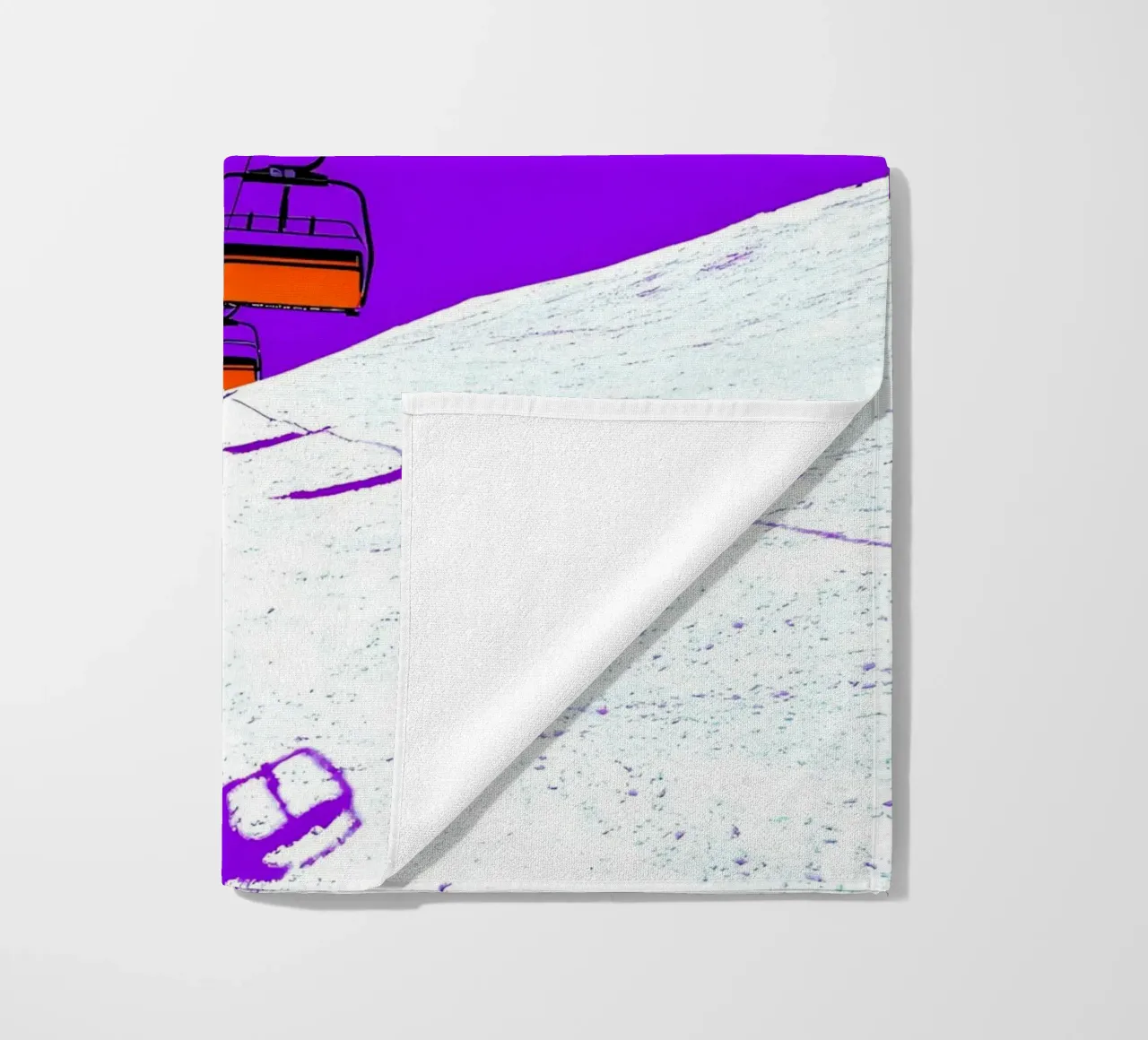 Impianti di risalita - Pop Art telo mare da ColorCrash Gallery