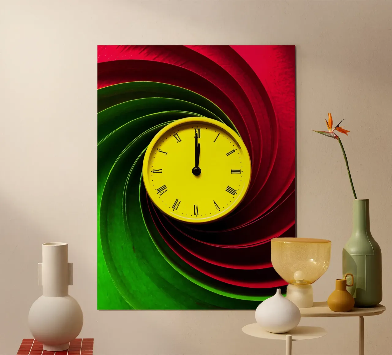 Orologio - Pop Art carta hahnemühle da ColorCrash Gallery