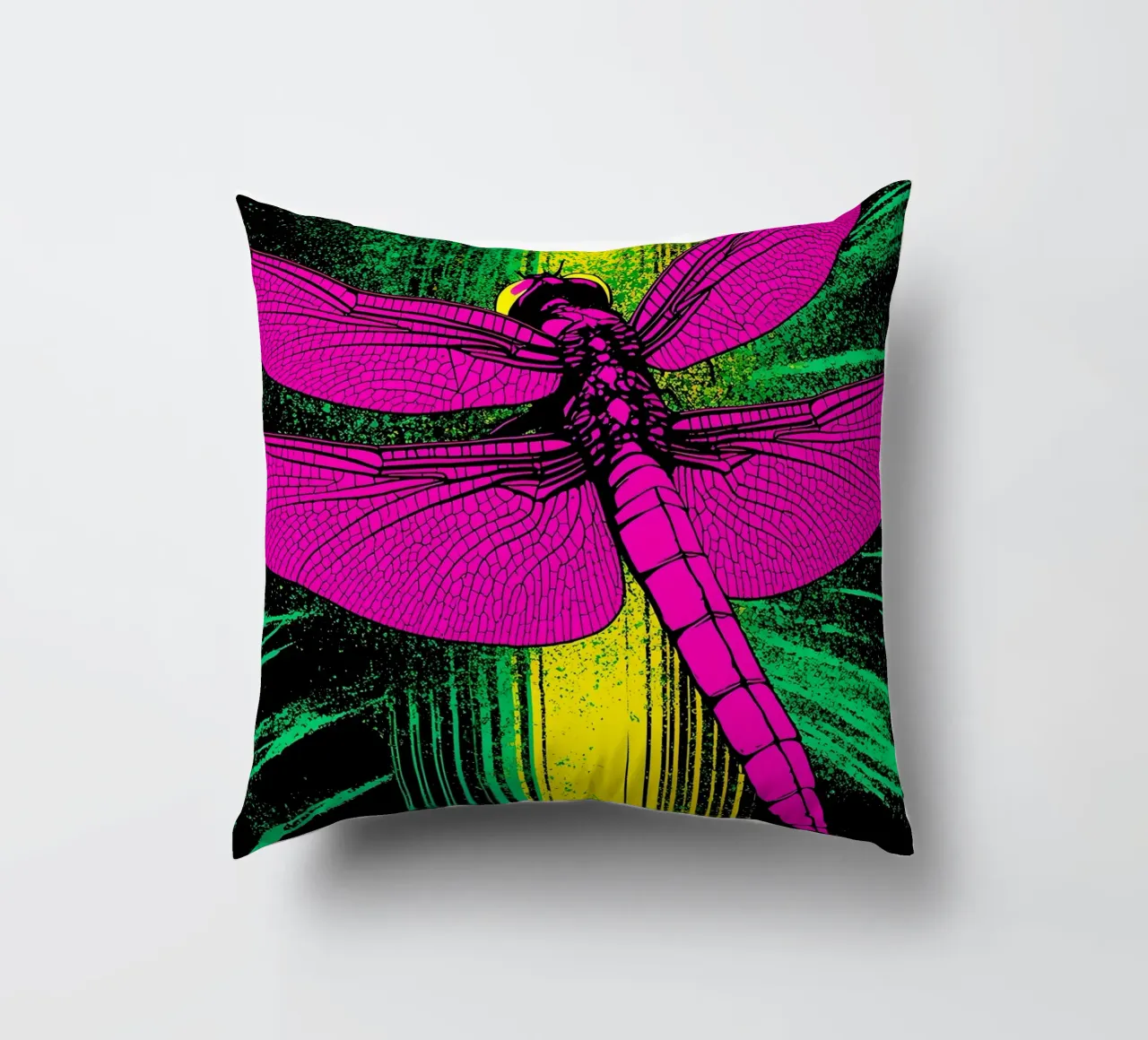 Libellula - Pop Art cuscino da ColorCrash Gallery