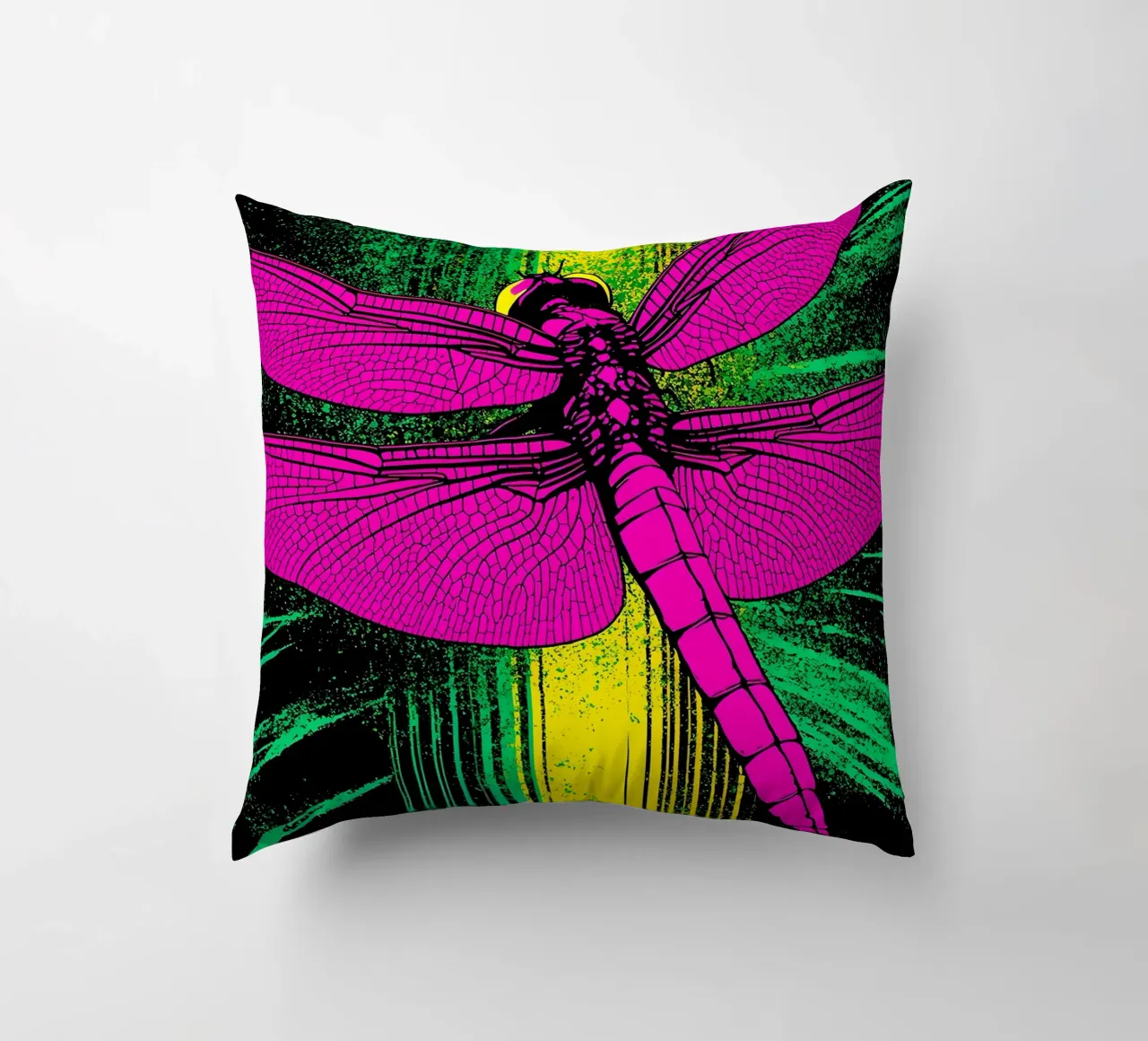 Libellula - Pop Art cuscino da ColorCrash Gallery