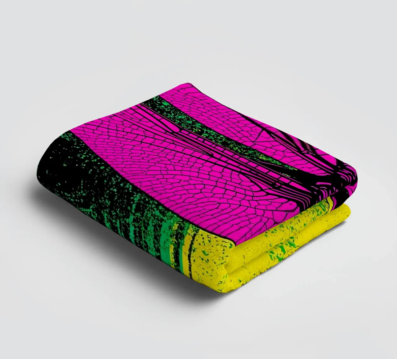 Libellula - Pop Art asciugamano da bagno da ColorCrash Gallery