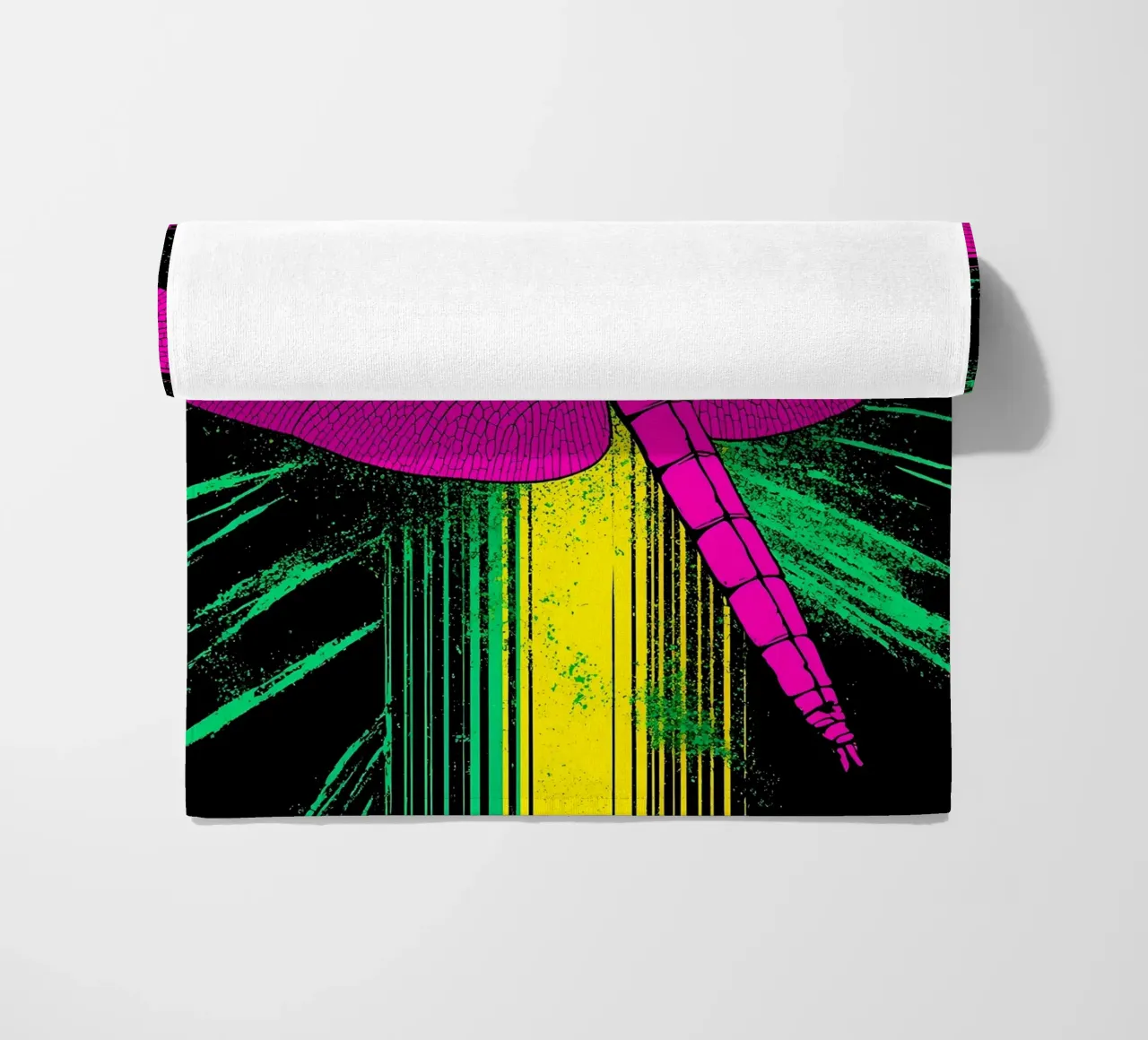 Libellula - Pop Art telo mare da ColorCrash Gallery