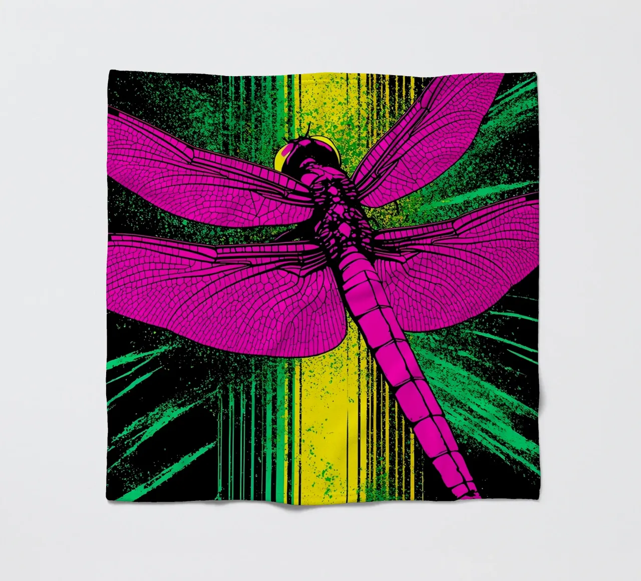 Libellula - Pop Art coperta in pile da ColorCrash Gallery
