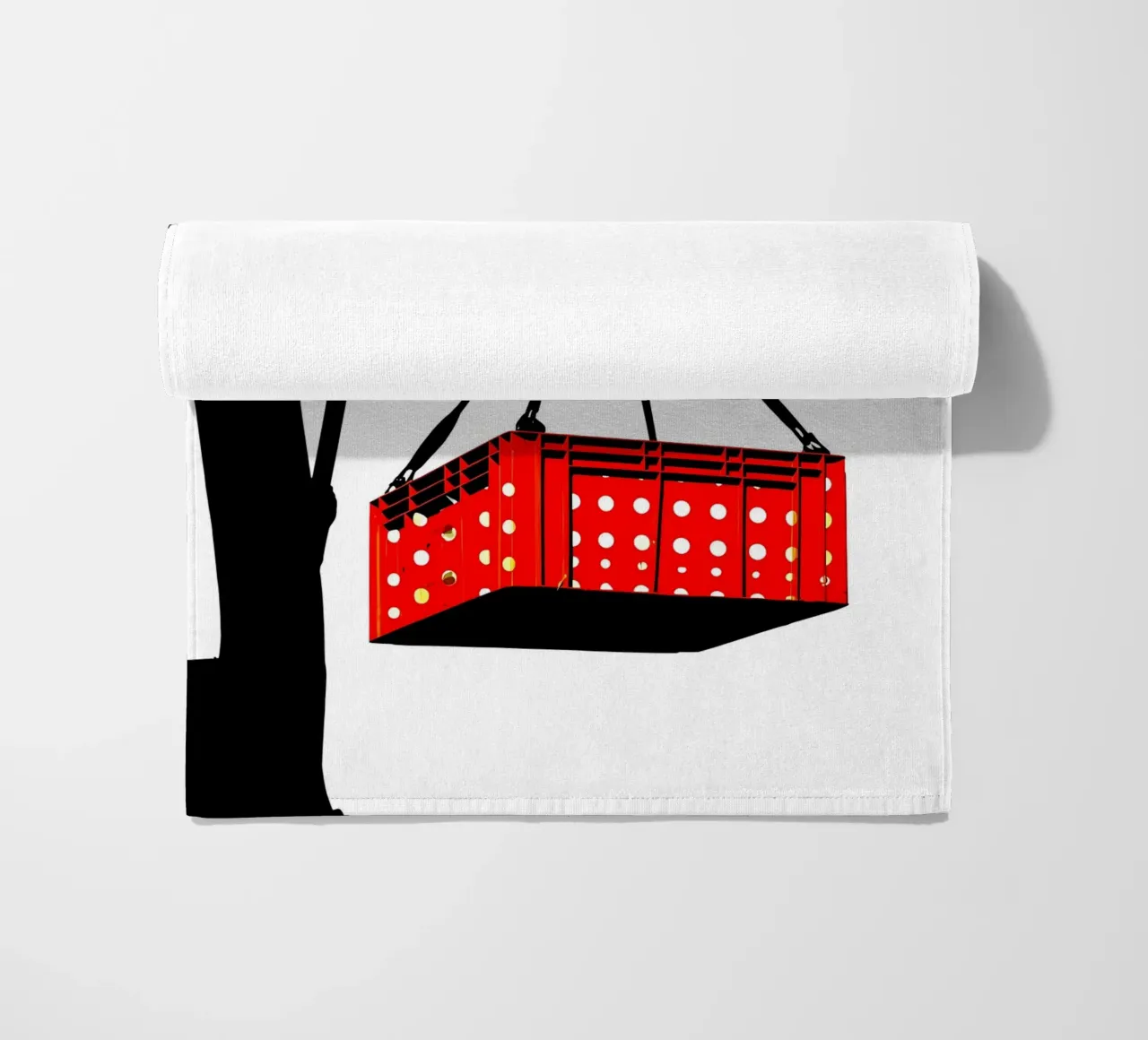 Sollevamento di una gru - Pop Art telo mare da ColorCrash Gallery