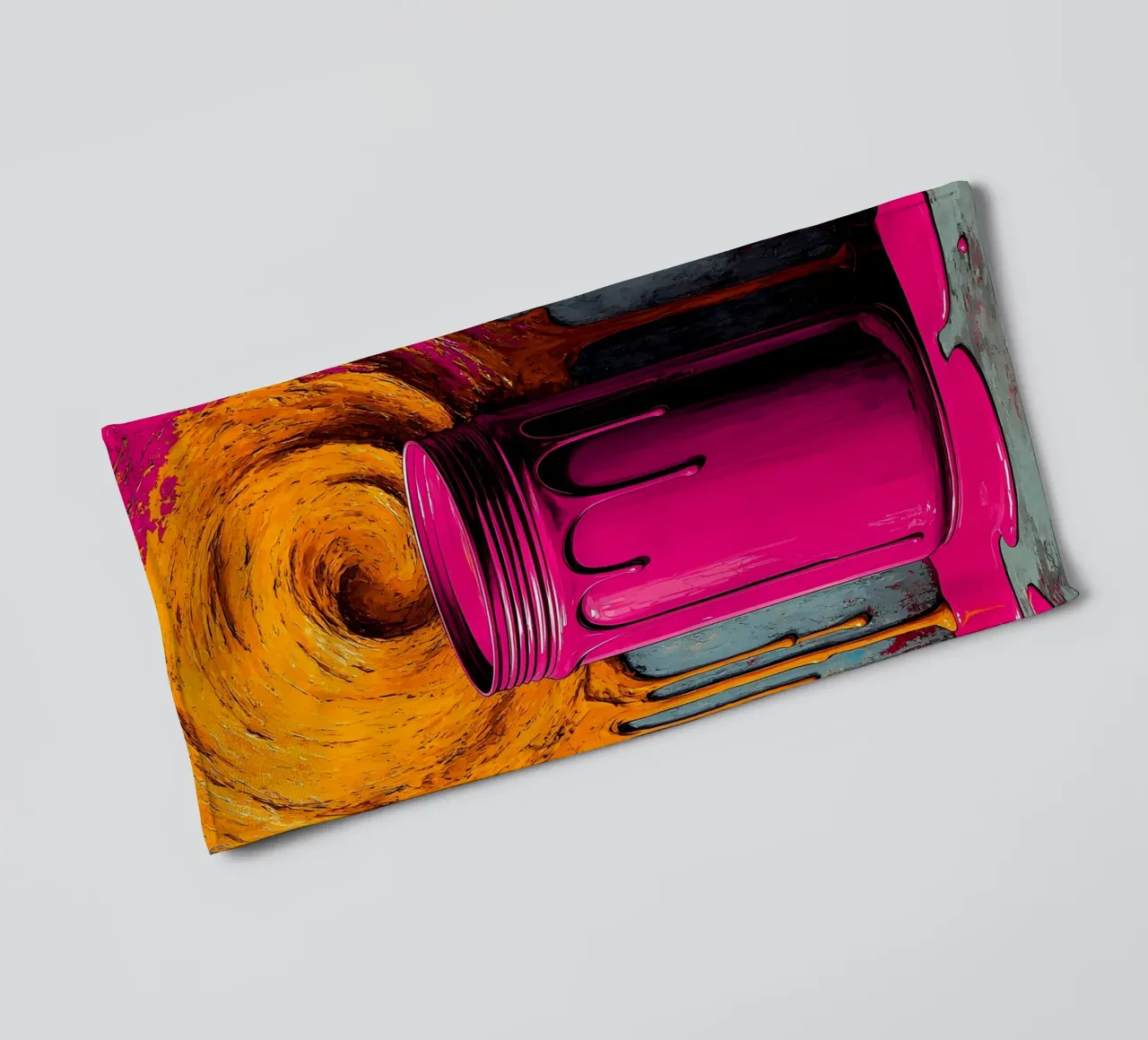 Verfblik - Pop Art badhanddoek van ColorCrash Gallery