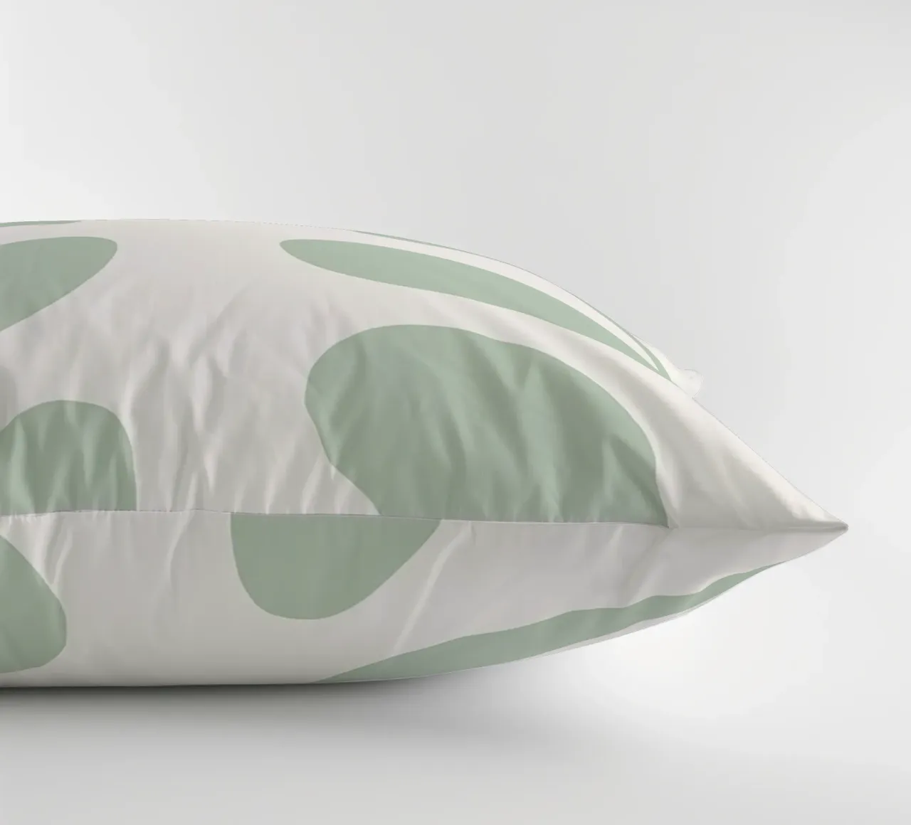 Foglia di Monstera Minimal | Verde pastello botanico (2/2) cuscino da Dominique Vari