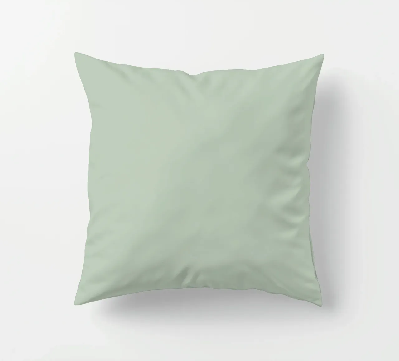 Foglia di Monstera Minimal | Verde pastello botanico (2/2) cuscino da Dominique Vari