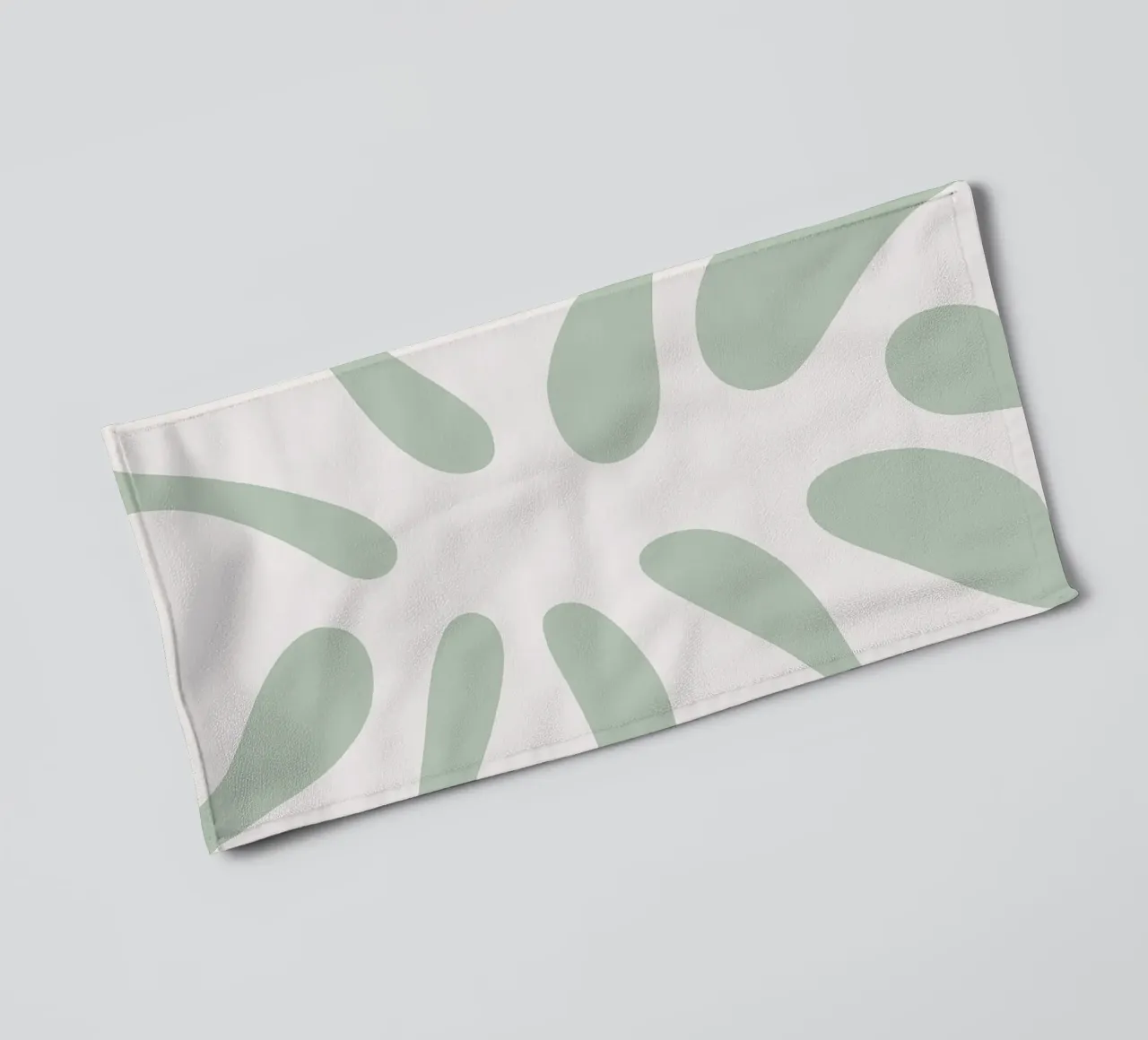 Foglia di Monstera Minimal | Verde pastello botanico (2/2) asciugamano da bagno da Dominique Vari