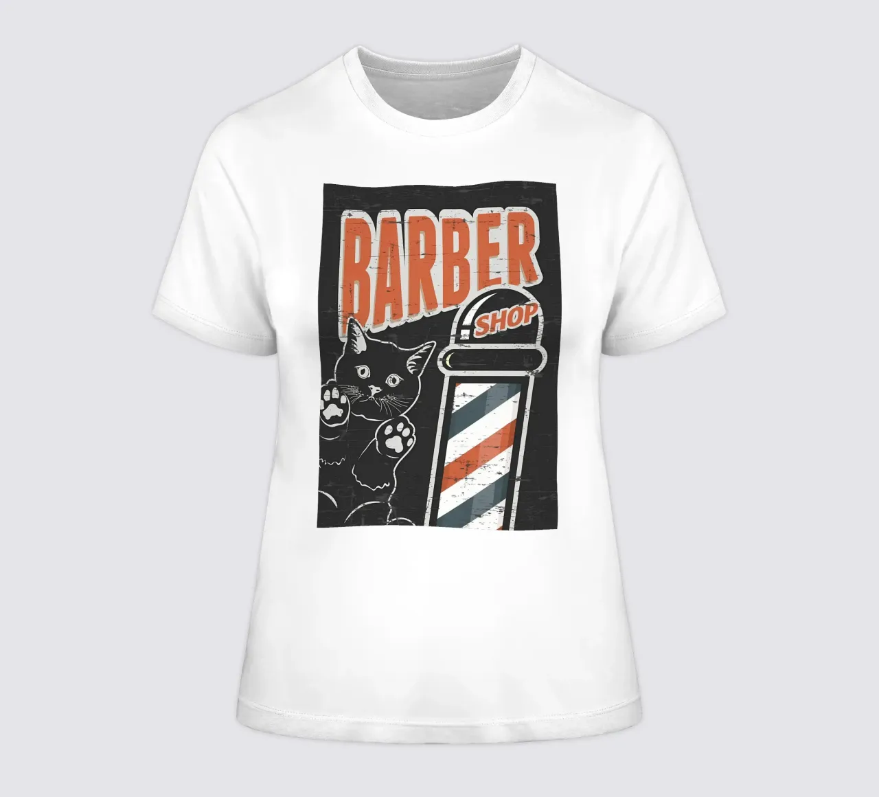 Barber Shop Schwarz Frauen T-Shirt von Monique A Hooper