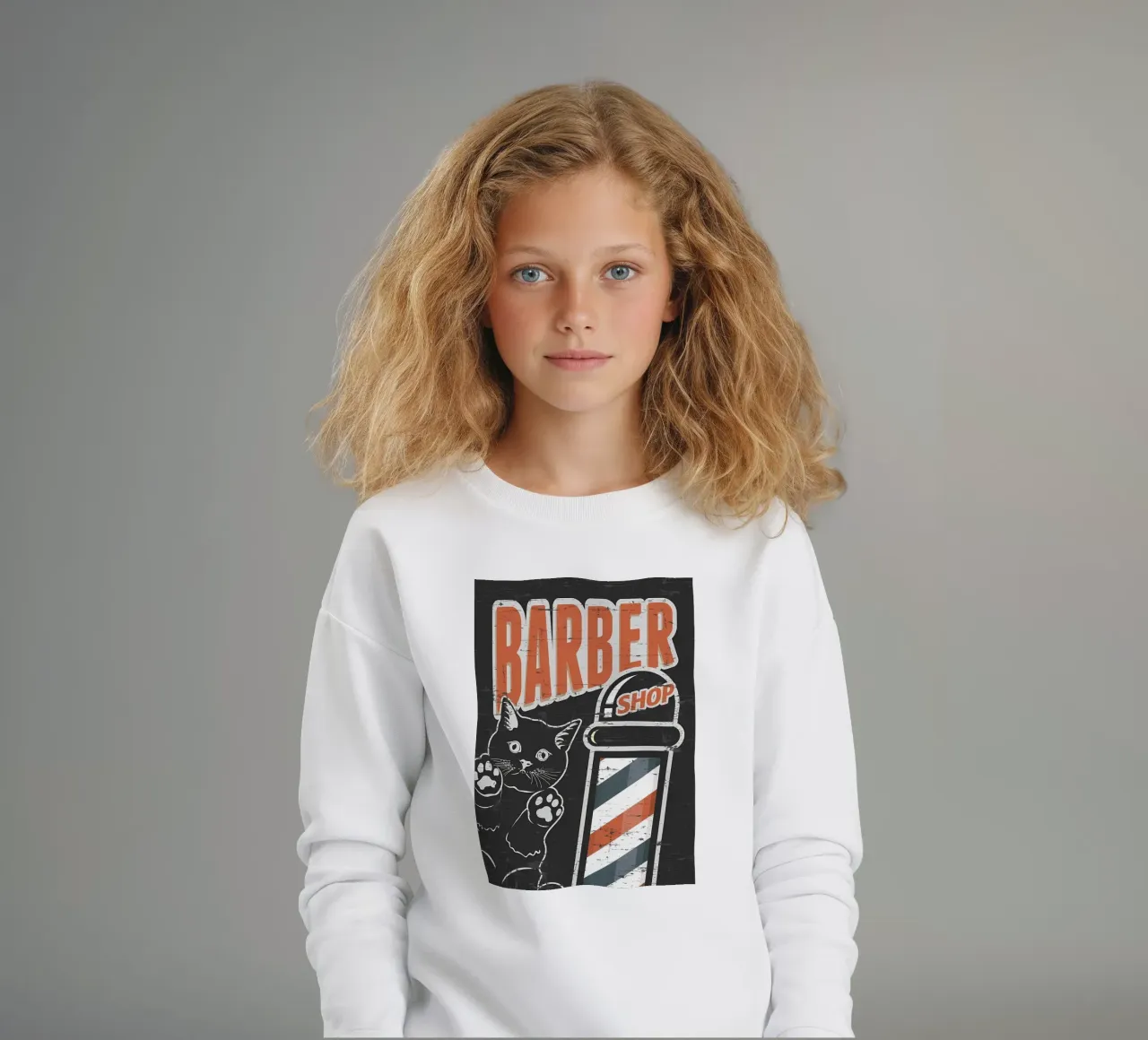 Barbiere nero felpa bambino da Monique A Hooper