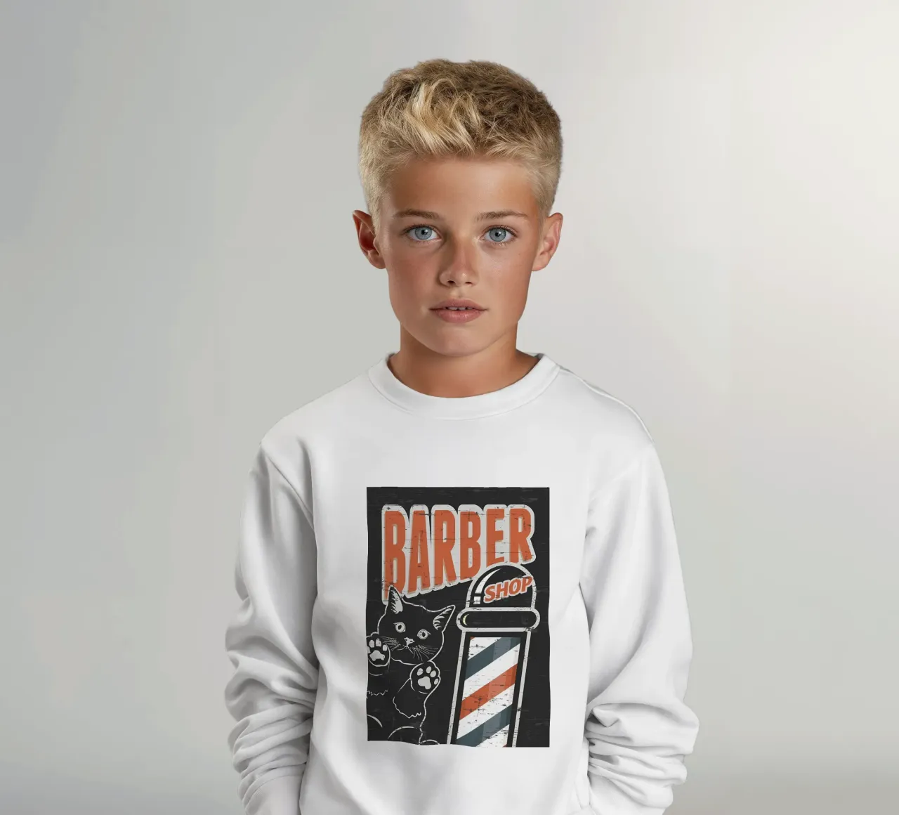 Barbiere nero felpa bambino da Monique A Hooper