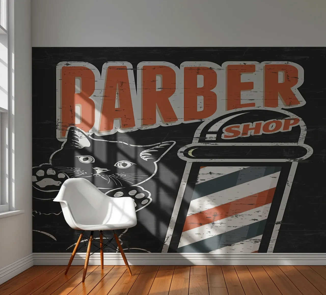 Barber Shop Black photo wallpaper by Monique A Hooper