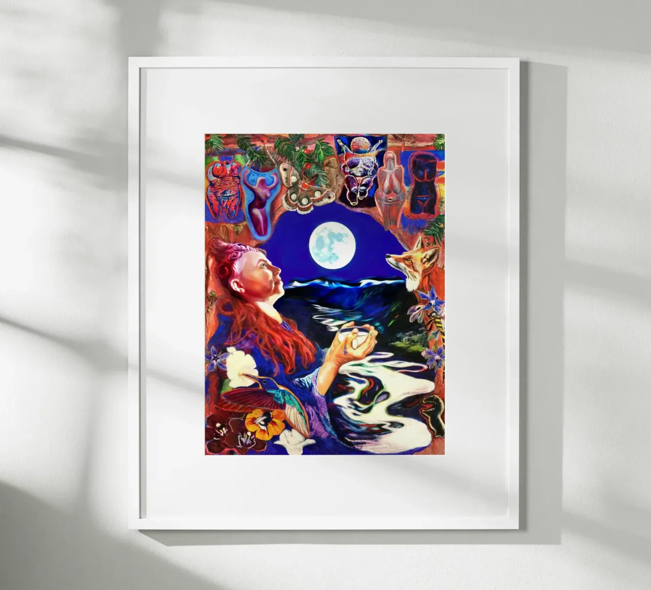 Fulfilment poster with wooden frame by goddess art