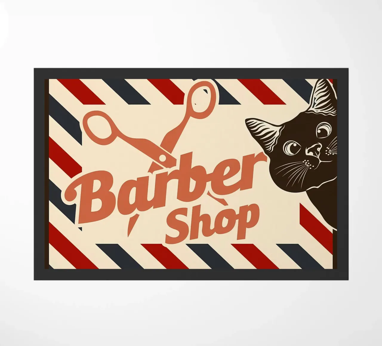Gatto barbiere zerbino da Monique A Hooper