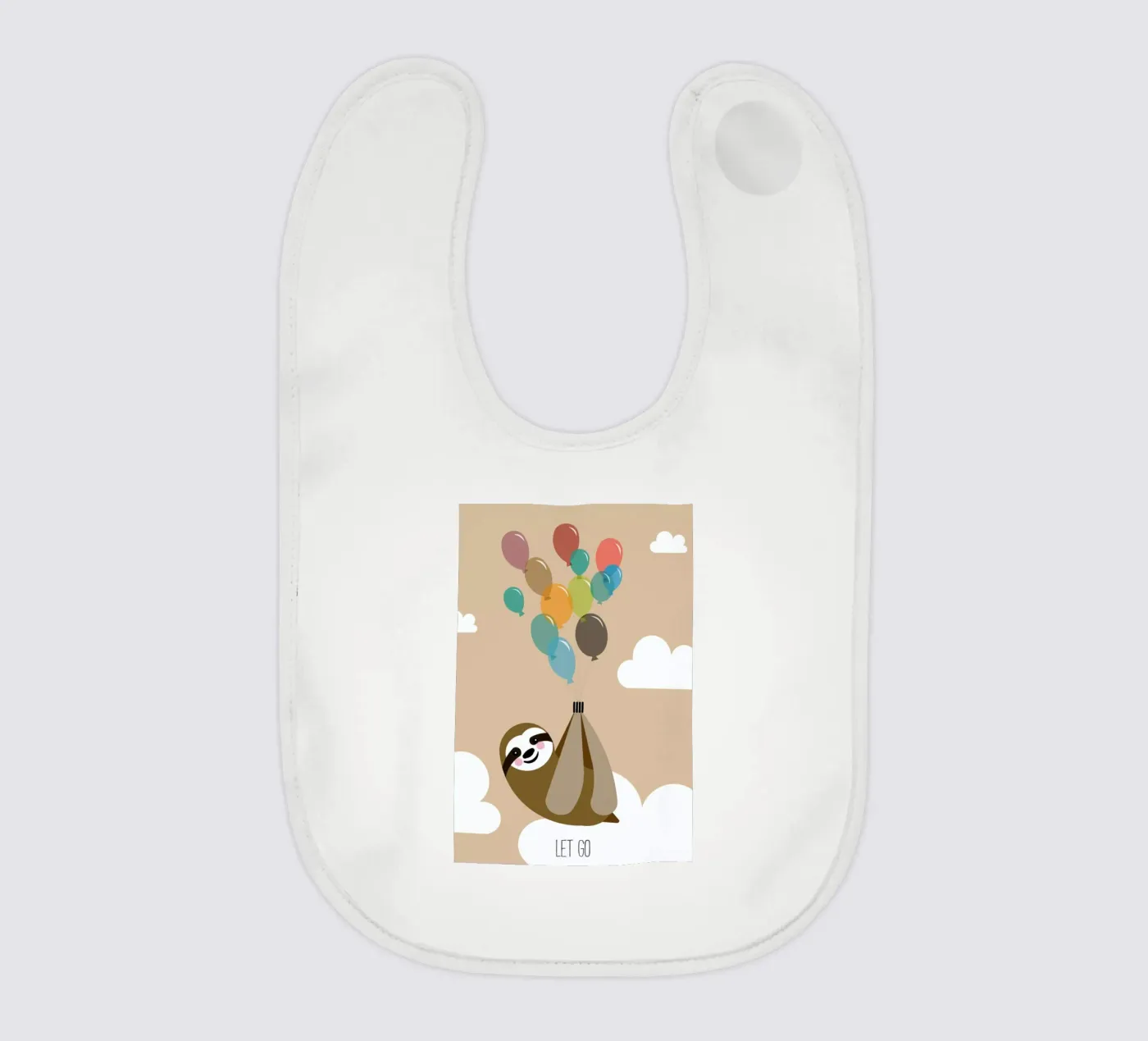 Let Go baby bib by Sabrina Ziegenhorn