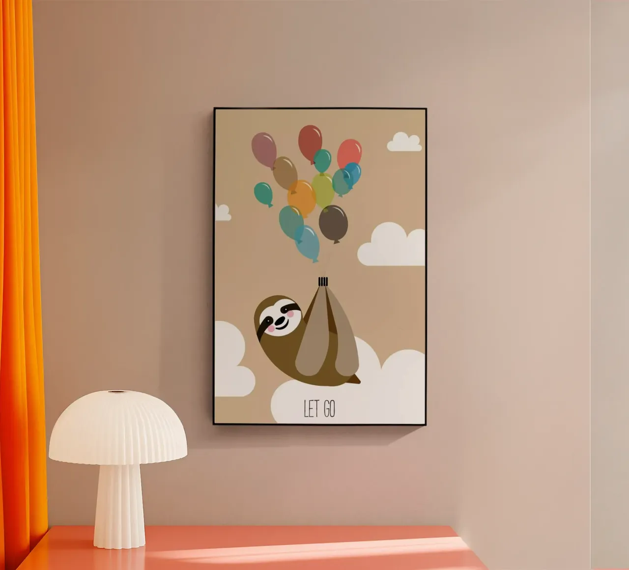 Let Go acryl van Sabrina Ziegenhorn