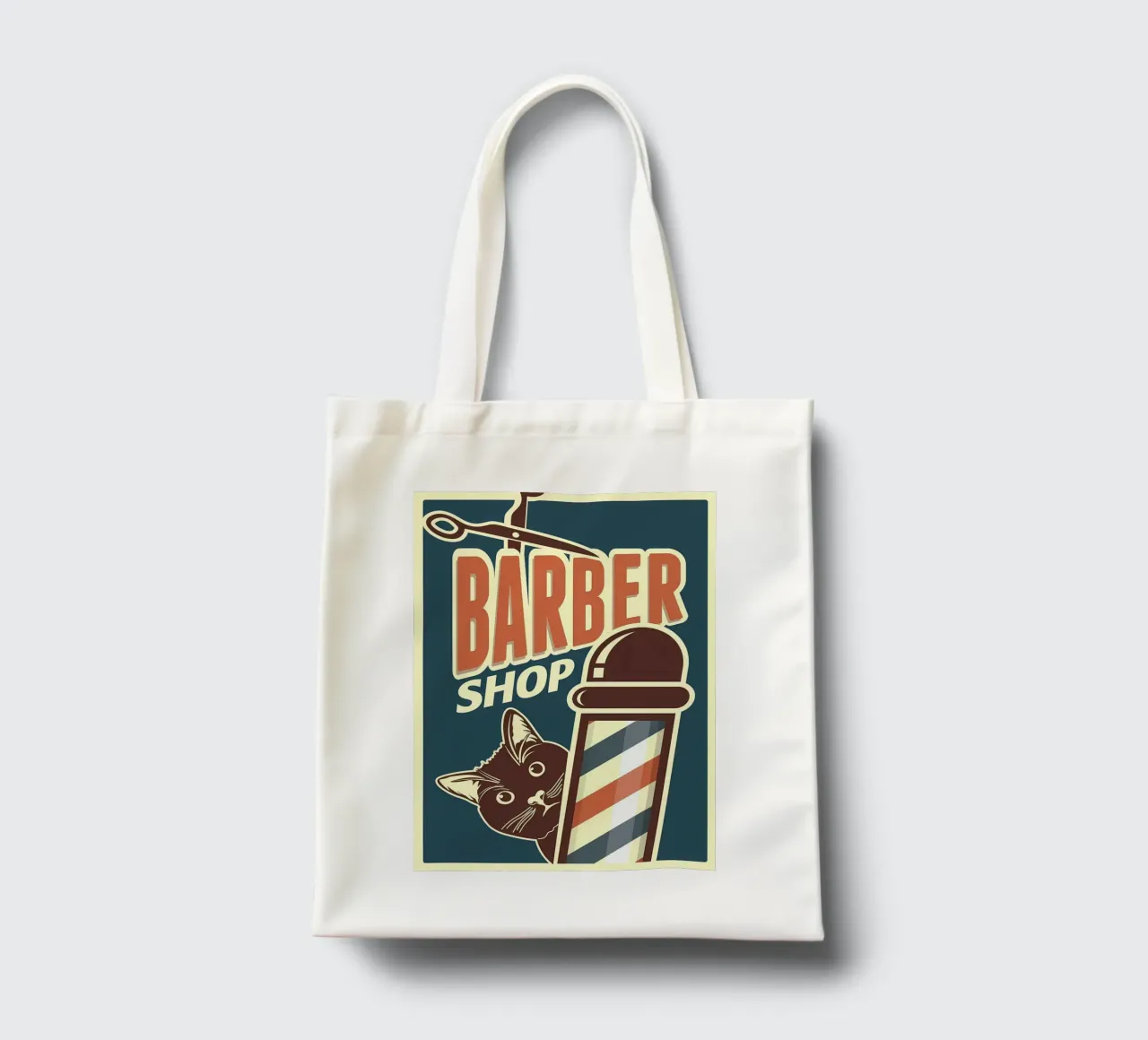 Cat Barber Shop tote bag by Monique A Hooper