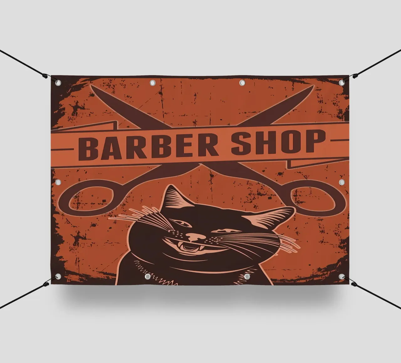 Gatto barbiere telo in pvc da Monique A Hooper