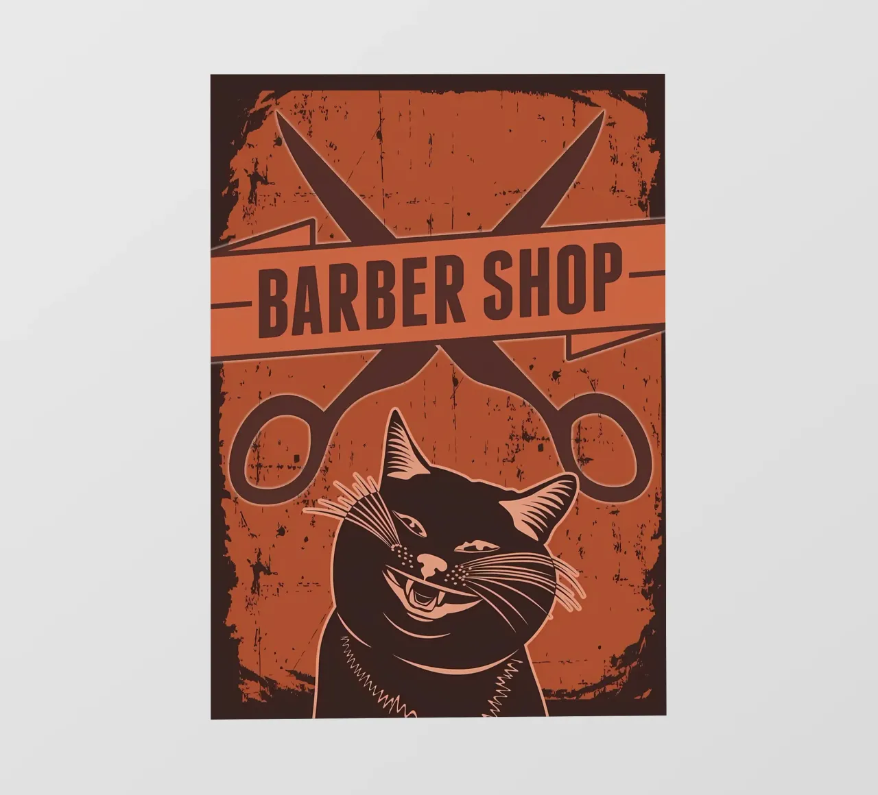 Gatto barbiere telo in pvc da Monique A Hooper