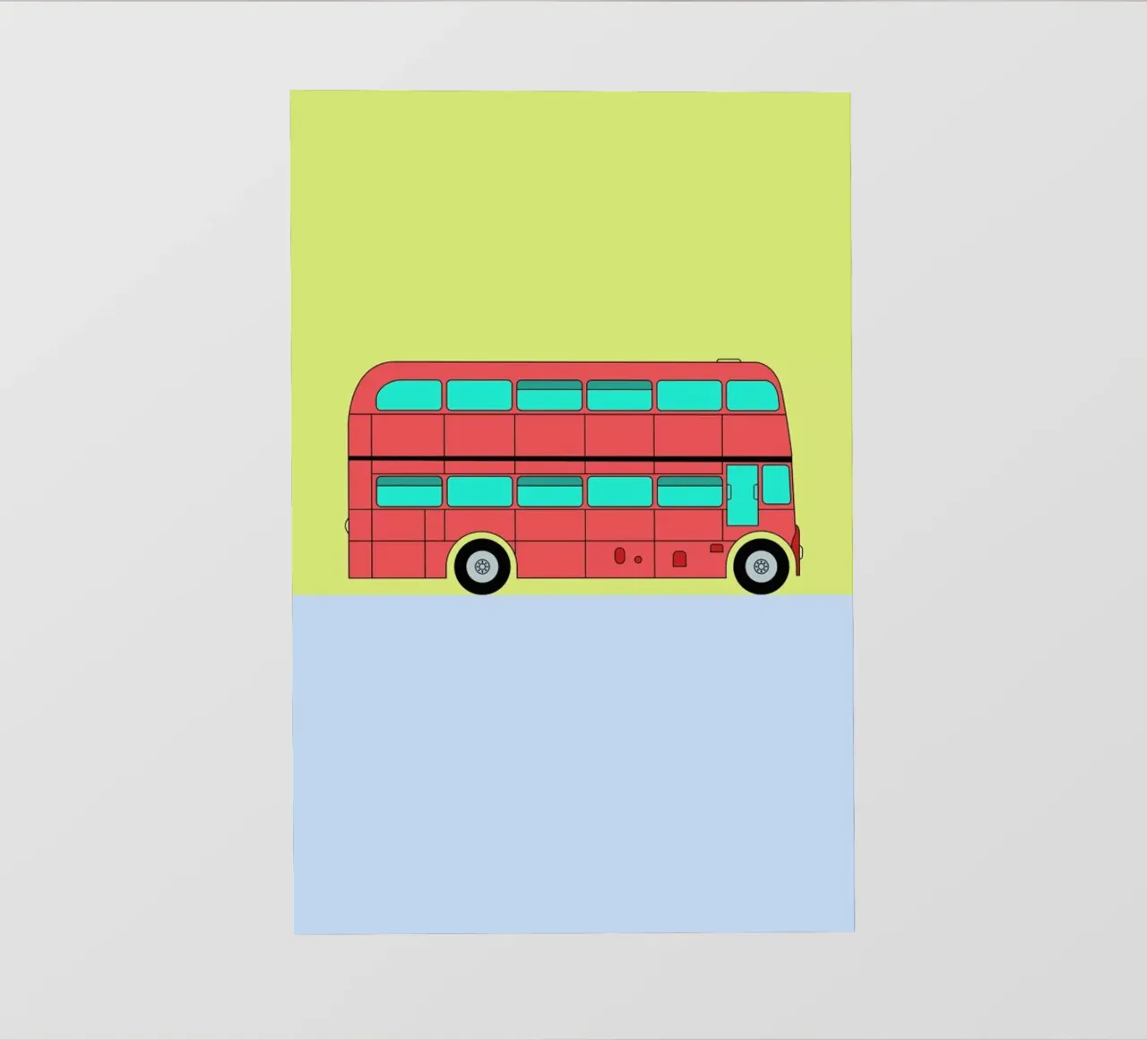 London Bus Tour telo in pvc da Jan Luzar
