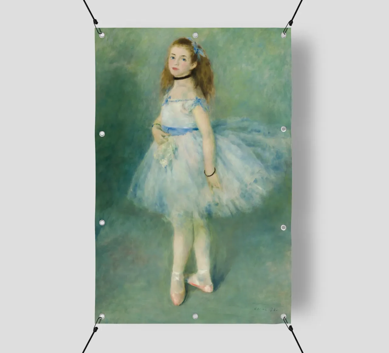 Pierre-Auguste Renoir - La ballerina, 1874 telo in pvc da Timeless Artworks