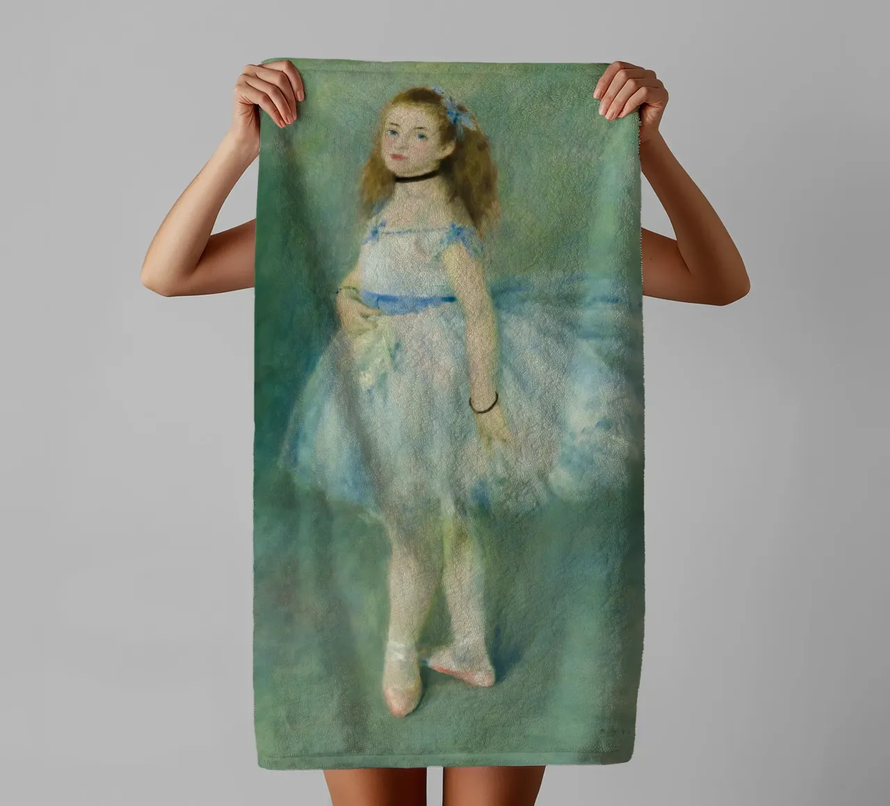 Pierre-Auguste Renoir - The Dancer, 1874 towel by Timeless Artworks