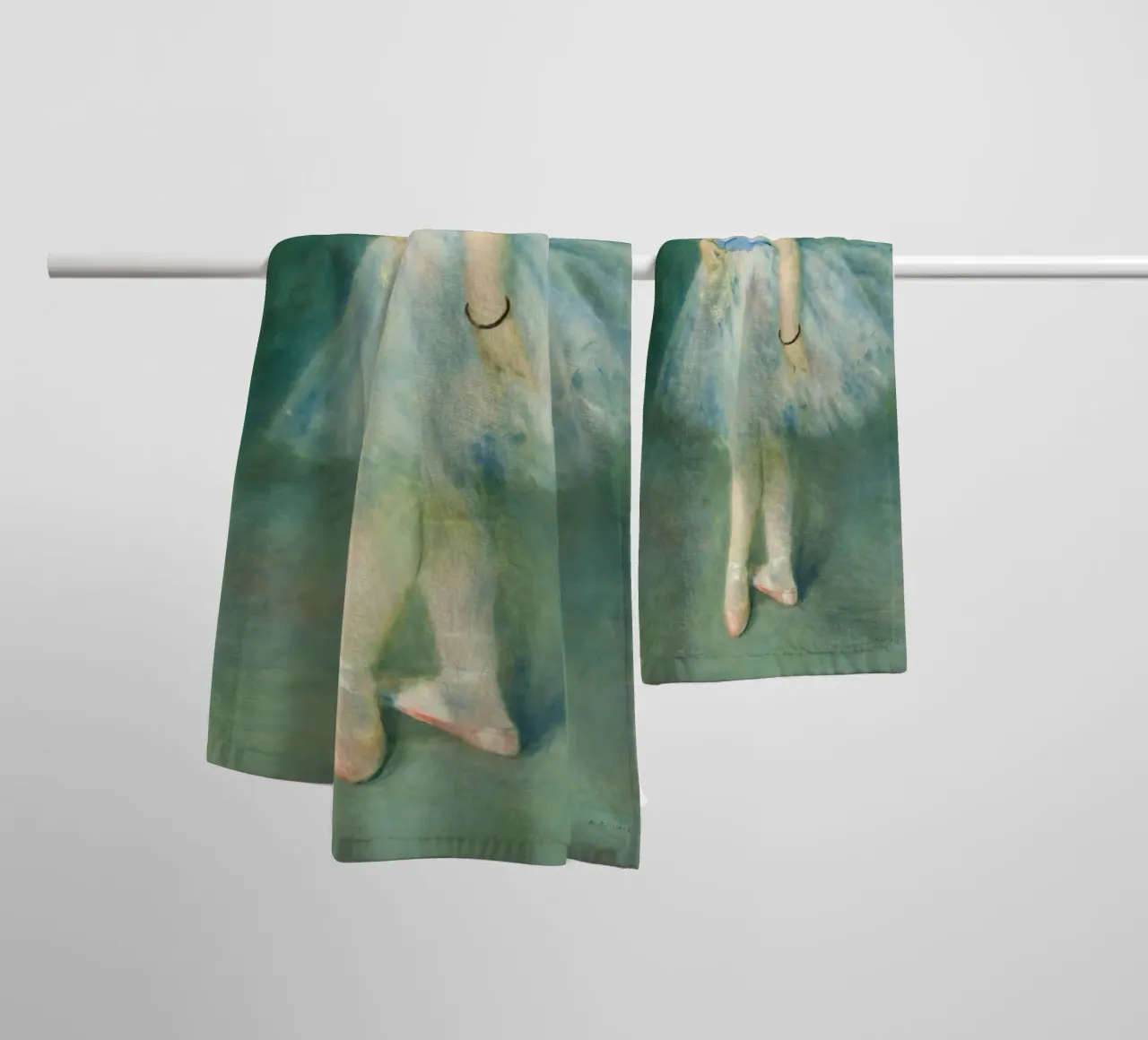Pierre-Auguste Renoir - The Dancer, 1874 towel by Timeless Artworks